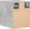 vidaXL - Wandkast - 30x42,5x40 - cm - bewerkt - hout - betongrijs