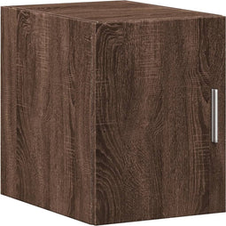 vidaXL - Wandkast - 30x42,5x40 - cm - bewerkt - hout - bruin - eikenkleur