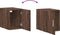 vidaXL - Wandkast - 30x42,5x40 - cm - bewerkt - hout - bruin - eikenkleur