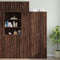 vidaXL - Wandkast - 30x42,5x40 - cm - bewerkt - hout - bruin - eikenkleur