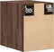 vidaXL - Wandkast - 30x42,5x40 - cm - bewerkt - hout - bruin - eikenkleur