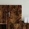 vidaXL - Wandkast - 30x42,5x40 - cm - bewerkt - hout - gerookt - eikenkleurig