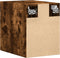 vidaXL - Wandkast - 30x42,5x40 - cm - bewerkt - hout - gerookt - eikenkleurig