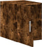 vidaXL - Wandkast - 30x42,5x40 - cm - bewerkt - hout - gerookt - eikenkleurig
