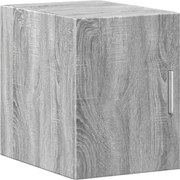 vidaXL - Wandkast - 30x42,5x40 - cm - bewerkt - hout - grijs - sonoma - eikenkleurig