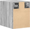vidaXL - Wandkast - 30x42,5x40 - cm - bewerkt - hout - grijs - sonoma - eikenkleurig