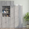 vidaXL - Wandkast - 30x42,5x40 - cm - bewerkt - hout - grijs - sonoma - eikenkleurig
