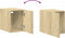 vidaXL - Wandkast - 30x42,5x40 - cm - bewerkt - hout - sonoma - eikenkleurig