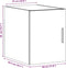 vidaXL - Wandkast - 30x42,5x40 - cm - bewerkt - hout - wit