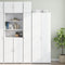 vidaXL - Wandkast - 30x42,5x40 - cm - bewerkt - hout - wit