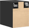 vidaXL - Wandkast - 30x42,5x40 - cm - bewerkt - hout - zwart