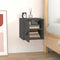 vidaXL - Wandkast - 31,5x30x30 - cm - massief - grenenhout - grijs