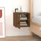 vidaXL - Wandkast - 31,5x30x30 - cm - massief - grenenhout - honingbruin