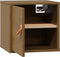 vidaXL - Wandkast - 31,5x30x30 - cm - massief - grenenhout - honingbruin
