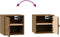 vidaXL - Wandkast - 31,5x30x30 - cm - massief - grenenhout - honingbruin