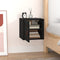 vidaXL - Wandkast - 31,5x30x30 - cm - massief - grenenhout - zwart