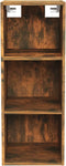 vidaXL - Wandkast - 34,5x32,5x90 - cm - bewerkt - hout - gerookt - eikenkleurig