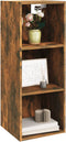 vidaXL - Wandkast - 34,5x32,5x90 - cm - bewerkt - hout - gerookt - eikenkleurig
