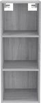 vidaXL - Wandkast - 34,5x32,5x90 - cm - bewerkt - hout - grijs - sonoma - eikenkleurig