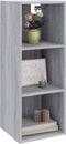 vidaXL - Wandkast - 34,5x32,5x90 - cm - bewerkt - hout - grijs - sonoma - eikenkleurig