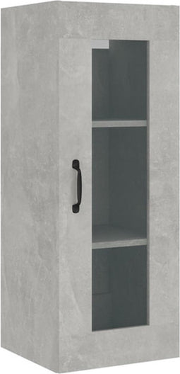 vidaXL - Wandkast - 34,5x34x90 - cm - betongrijs