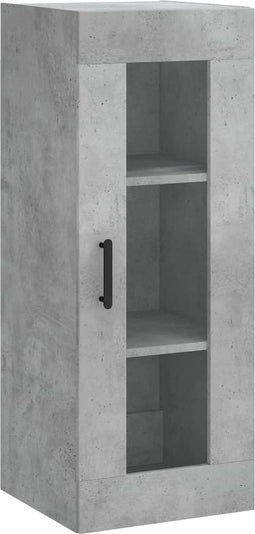 vidaXL - Wandkast - 34,5x34x90 - cm - betongrijs