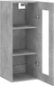 vidaXL - Wandkast - 34,5x34x90 - cm - betongrijs