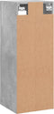 vidaXL - Wandkast - 34,5x34x90 - cm - betongrijs