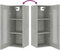 vidaXL - Wandkast - 34,5x34x90 - cm - betongrijs
