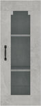vidaXL - Wandkast - 34,5x34x90 - cm - betongrijs