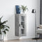 vidaXL - Wandkast - 34,5x34x90 - cm - betongrijs