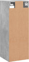 vidaXL - Wandkast - 34,5x34x90 - cm - betongrijs