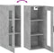 vidaXL - Wandkast - 34,5x34x90 - cm - betongrijs