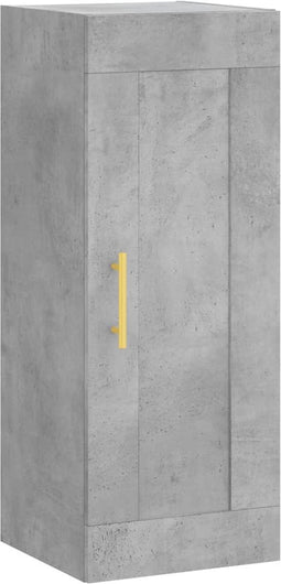 vidaXL - Wandkast - 34,5x34x90 - cm - bewerkt - hout - betongrijs