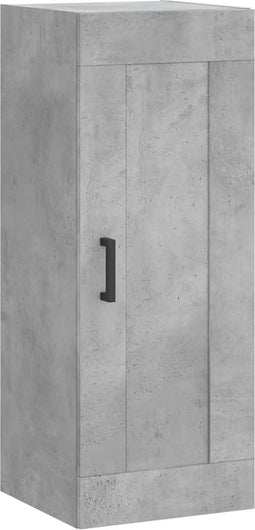 vidaXL - Wandkast - 34,5x34x90 - cm - bewerkt - hout - betongrijs