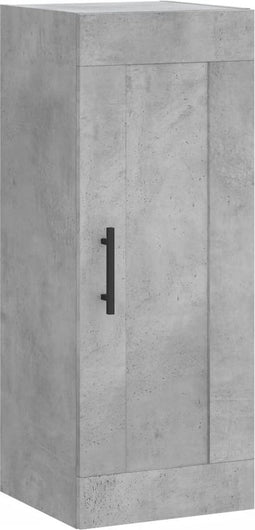 vidaXL - Wandkast - 34,5x34x90 - cm - bewerkt - hout - betongrijs