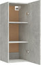vidaXL - Wandkast - 34,5x34x90 - cm - bewerkt - hout - betongrijs