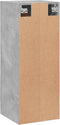 vidaXL - Wandkast - 34,5x34x90 - cm - bewerkt - hout - betongrijs