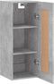 vidaXL - Wandkast - 34,5x34x90 - cm - bewerkt - hout - betongrijs