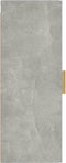vidaXL - Wandkast - 34,5x34x90 - cm - bewerkt - hout - betongrijs
