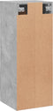 vidaXL - Wandkast - 34,5x34x90 - cm - bewerkt - hout - betongrijs