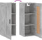 vidaXL - Wandkast - 34,5x34x90 - cm - bewerkt - hout - betongrijs