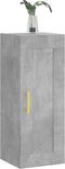 vidaXL - Wandkast - 34,5x34x90 - cm - bewerkt - hout - betongrijs