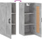 vidaXL - Wandkast - 34,5x34x90 - cm - bewerkt - hout - betongrijs
