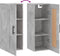 vidaXL - Wandkast - 34,5x34x90 - cm - bewerkt - hout - betongrijs