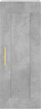 vidaXL - Wandkast - 34,5x34x90 - cm - bewerkt - hout - betongrijs