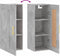 vidaXL - Wandkast - 34,5x34x90 - cm - bewerkt - hout - betongrijs