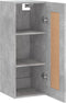 vidaXL - Wandkast - 34,5x34x90 - cm - bewerkt - hout - betongrijs
