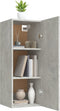 vidaXL - Wandkast - 34,5x34x90 - cm - bewerkt - hout - betongrijs