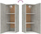 vidaXL - Wandkast - 34,5x34x90 - cm - bewerkt - hout - betongrijs